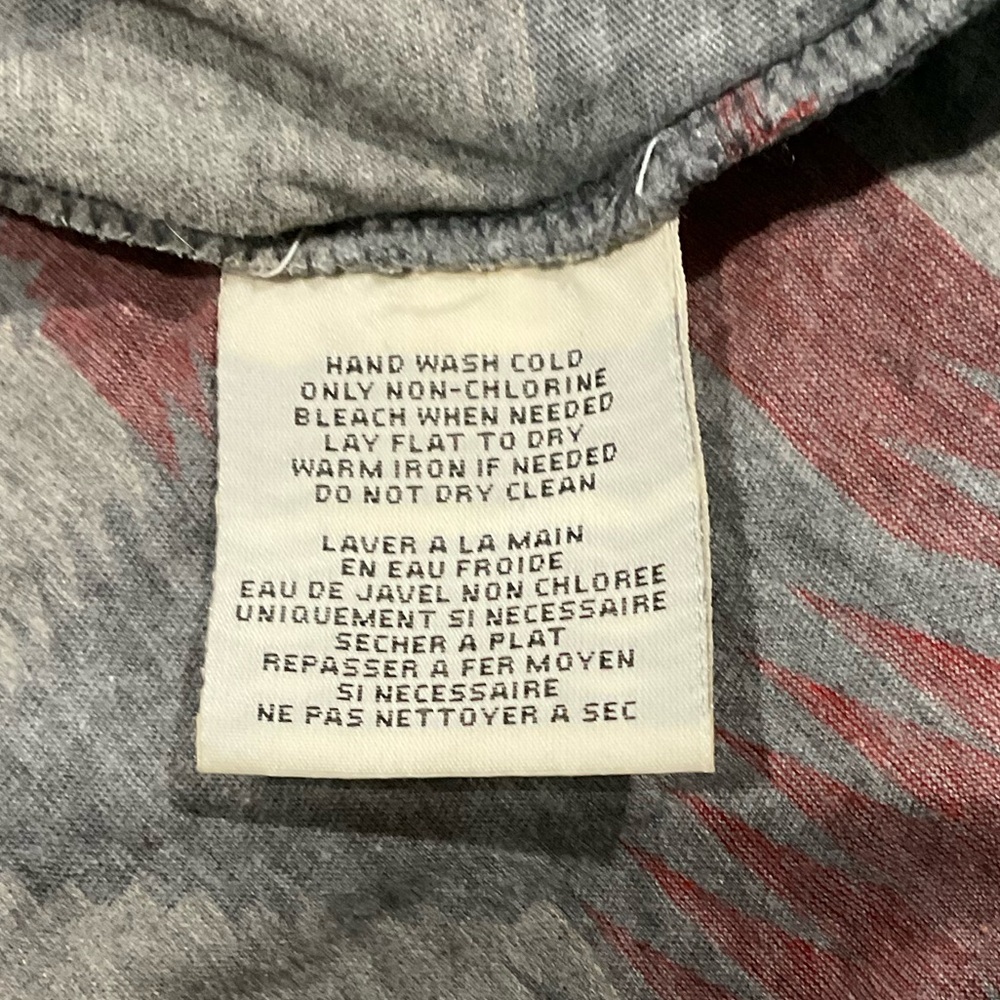 Ralph Lauren Denim & Supply Women's M Gray Aztec Fringe Tunic Blouse​ - Picture 8 of 9